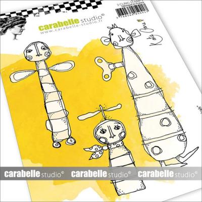 Carabella Studio Cling Stamps - Mechanicals